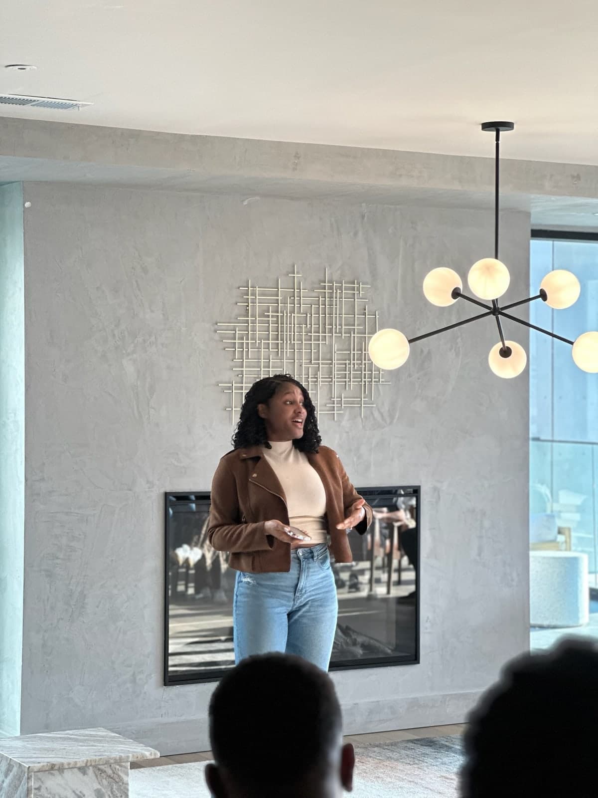 Ekemini Ogunsola coaching a client